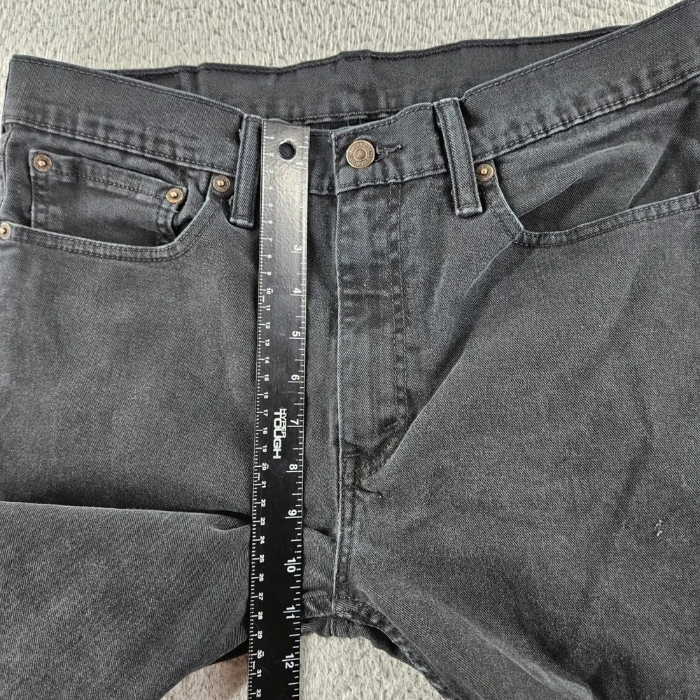 Levis‎ 510 Skinny Jeans Mens 34x32 Black Stretch Denim Western Work Pants